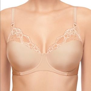 Wacoal Nude Lace Impressions Seamless Unlined Bra